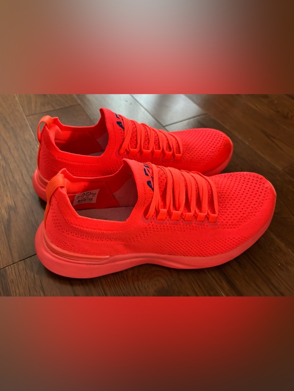 APL Techloom Breeze Women’s Sneakers - Neon Energy Orange - Size 7